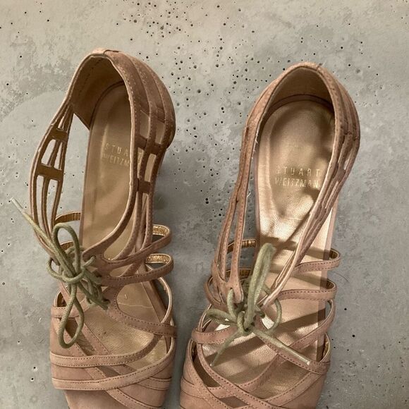 Stuart Wietzman Suede Gladiator Heels - Picture 5 of 9